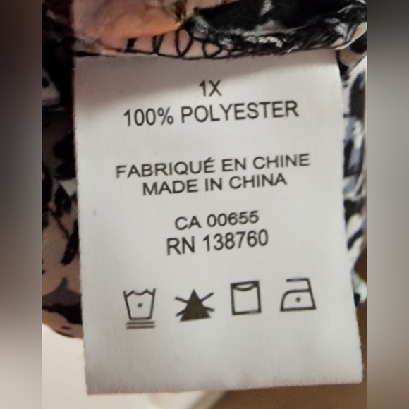 Penningtons, Size 1x, Black, white & Grey - Picture 4 of 4